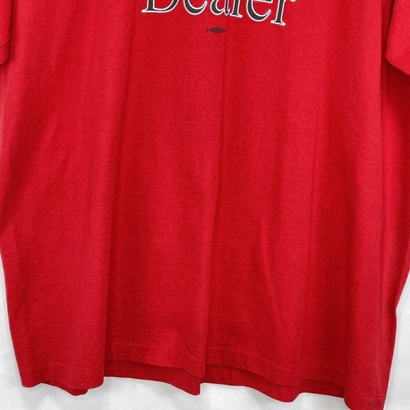 VTG ALORE Mens 2XL Red Short Sleeve T-Shirt Graphic tee - Picture 12 of 13